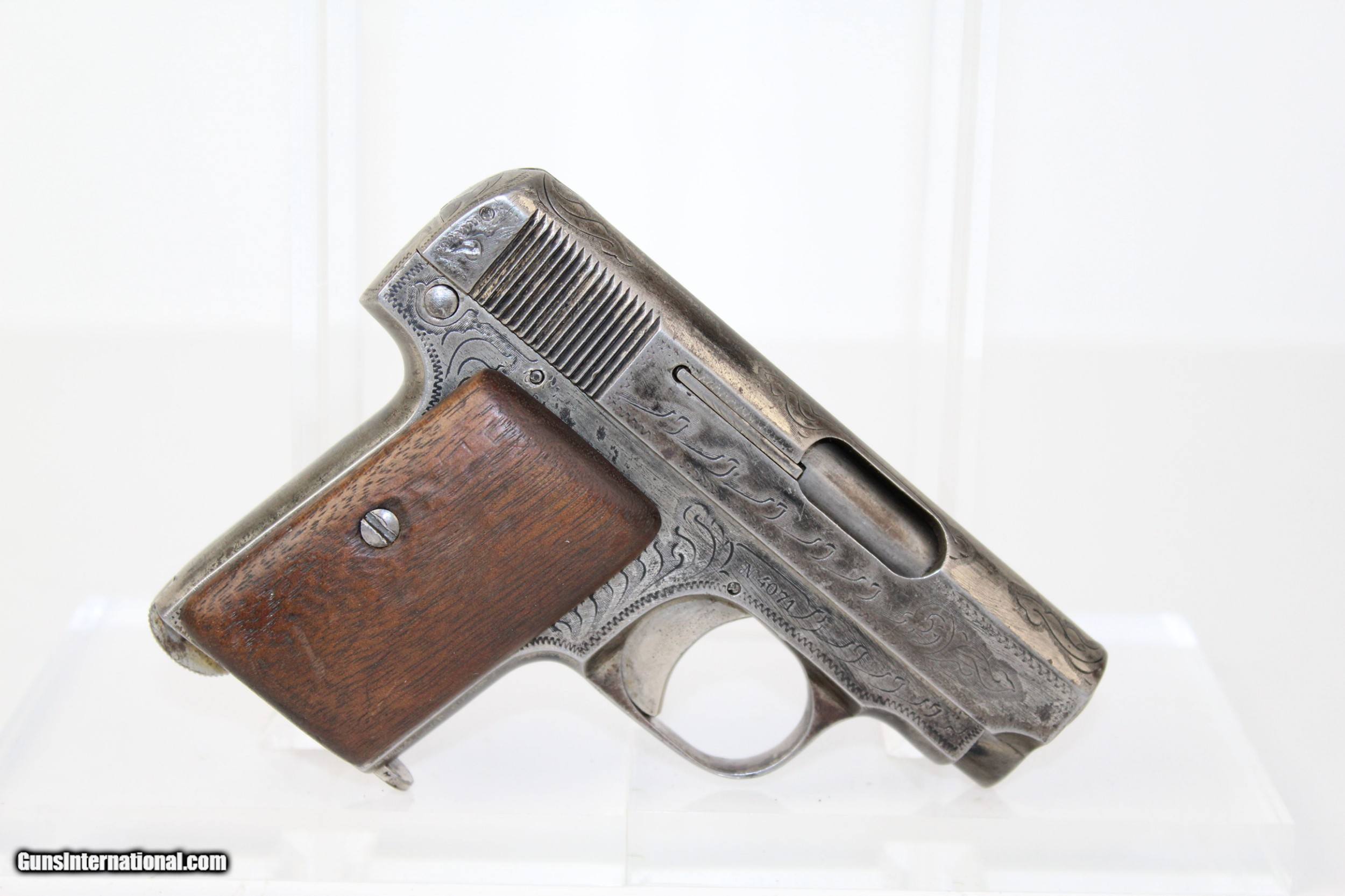 ENGRAVED 1920s Spanish GARATE ANITUA Pistol