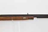 Antique BACK ACTION Long Rifle w STAG Escutcheon - 5 of 14