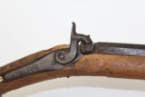 Antique BACK ACTION Long Rifle w STAG Escutcheon - 4 of 14