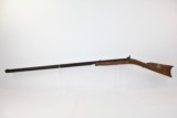 Antique BACK ACTION Long Rifle w STAG Escutcheon - 10 of 14