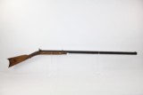Antique BACK ACTION Long Rifle w STAG Escutcheon - 2 of 14