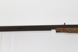 Antique BACK ACTION Long Rifle w STAG Escutcheon - 13 of 14