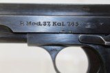 NAZI German WWII Fémáru Pistole 37 jhv43 & Holster - 11 of 16