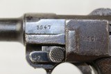 WWII Nazi GERMAN “42” Code Mauser LUGER Pistol - 10 of 15