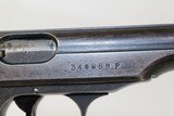 World War II NAZI German Walther Model PP Pistol - 8 of 13