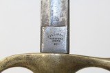 CIVIL WAR Antique Collins & Co 1840 MUSICIAN SWORD - 5 of 9