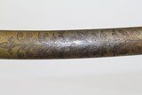 ORNATE Antique ARTILLERY Saber w Engraved Blade - 4 of 16