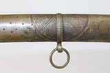 ORNATE Antique ARTILLERY Saber w Engraved Blade - 3 of 16