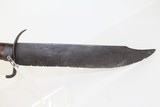 MASSIVE Antique Clip Point BOWIE FIGHTING Knife - 7 of 7