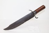 MASSIVE Antique Clip Point BOWIE FIGHTING Knife - 1 of 7