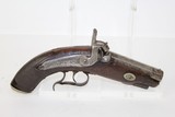 Mid-19th Century ANTIQUE Large Bore Percussion Pistol - 1 of 12