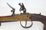 NEAT Antique FLINTLOCK Pistol with SNAP BAYONET - 4 of 13
