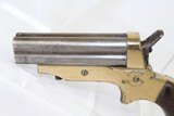 Antique SHARPS 4-Shot PEPPERBOX .30 Rimfire Pistol - 4 of 12