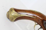 c.1800 ORNATE European Antique FLINTLOCK Pistol - 2 of 14