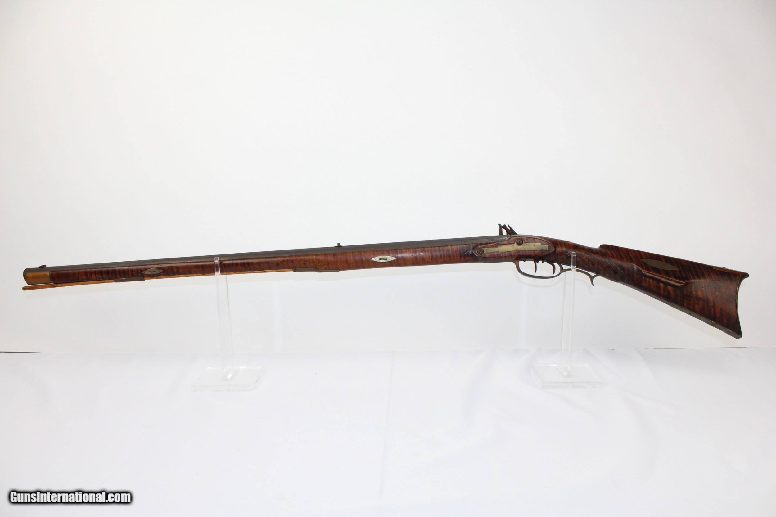 Pa State Inspection >> LANCASTER Antique HENRY GIBBS Flintlock PA Rifle Pa State Inspection >> LANCASTER Antique HENRY GIBBS Flintlock PA Rifle