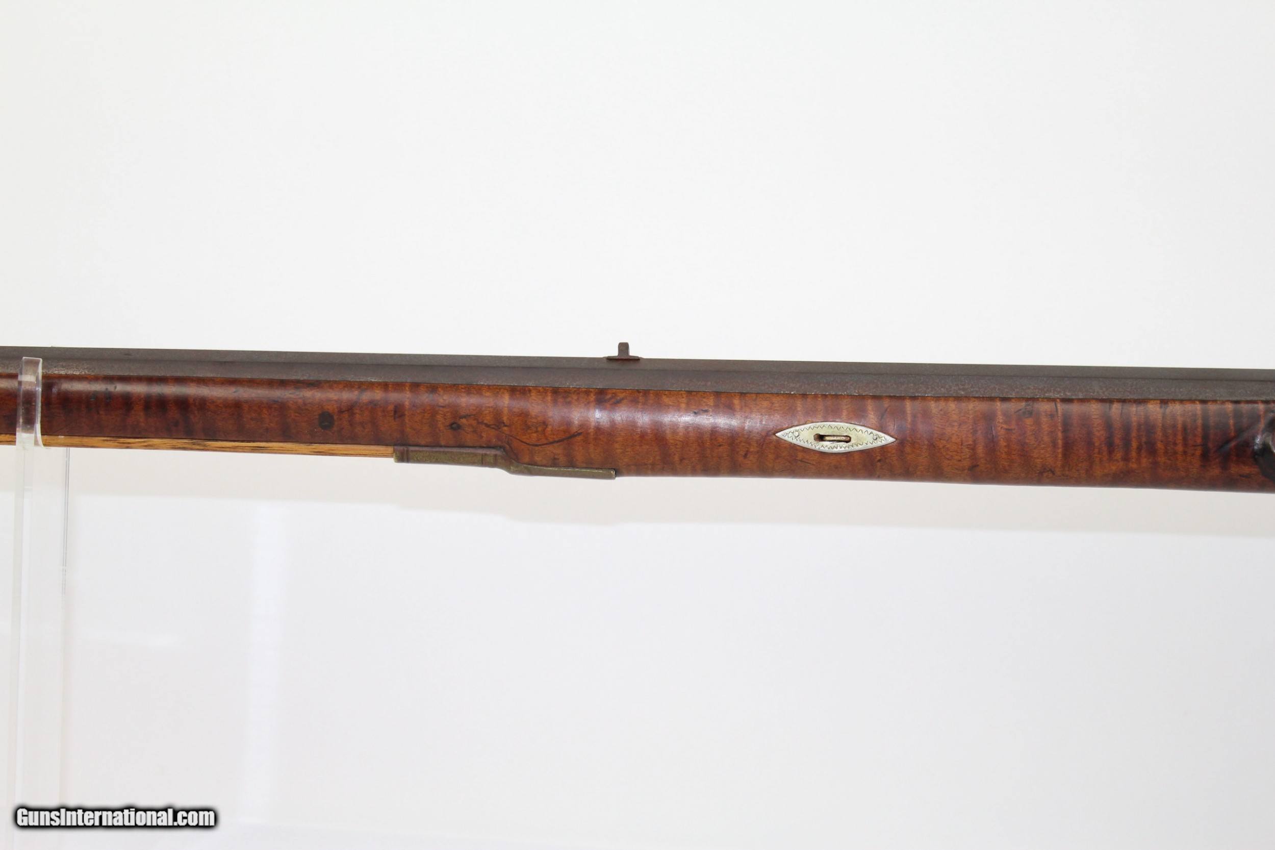 LANCASTER Antique HENRY GIBBS Flintlock PA Rifle