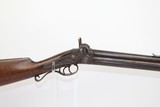 NY Antique LL HEPBURN Percussion O/U DOUBLE RIFLE - 1 of 15