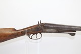 1880s Antique SxS 12 Gauge Back Action Shotgun - 1 of 13