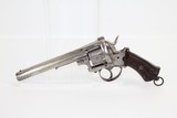 BELGIAN Antique Engraved 9mm PINFIRE Revolver - 1 of 14