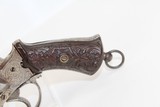 BELGIAN Antique Engraved 9mm PINFIRE Revolver - 2 of 14
