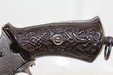 BELGIAN Antique Engraved 9mm PINFIRE Revolver - 5 of 14