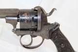 Ornate BELGIAN Antique 9mm PINFIRE Revolver - 3 of 17