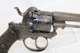 Ornate BELGIAN Antique 9mm PINFIRE Revolver - 16 of 17
