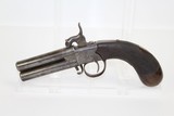 BRITISH Antique SWIVEL Barrel O/U .38 Pistol - 1 of 11