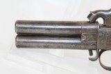 BRITISH Antique SWIVEL Barrel O/U .38 Pistol - 4 of 11