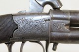 BRITISH Antique SWIVEL Barrel O/U .38 Pistol - 6 of 11