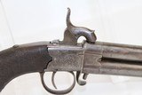 BRITISH Antique SWIVEL Barrel O/U .38 Pistol - 10 of 11