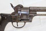 SPANISH Antique OVIEDO 1870 Pinfire 11mm Revolver - 10 of 11