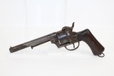 SPANISH Antique OVIEDO 1870 Pinfire 11mm Revolver - 1 of 11