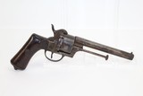 SPANISH Antique OVIEDO 1870 Pinfire 11mm Revolver - 8 of 11