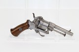 Antique BELGIAN Folding Trigger POCKET Revolver - 7 of 10