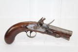 British NAPOLEONIC ERA FLINTLOCK Pocket Pistol - 1 of 9