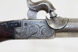 Engraved EUROPEAN .52 Cal Box Lock Pocket Pistol - 8 of 13