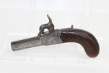 Engraved BRITISH Antique “Haywood” Pocket Pistol - 1 of 12