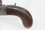Engraved BRITISH Antique “Haywood” Pocket Pistol - 2 of 12