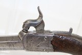 Engraved BRITISH Antique “Haywood” Pocket Pistol - 3 of 12