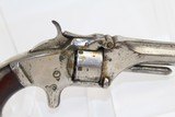 Antique NICKEL Smith & Wesson No. 1 Revolver - 10 of 11