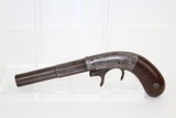 ENGRAVED Antique BACON Underhammer BOOT Pistol - 1 of 12