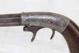 ENGRAVED Antique BACON Underhammer BOOT Pistol - 3 of 12