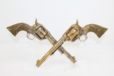ONE-OF-A-KIND Engraved Pair of Antique COLT SAAs - 1 of 25