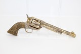 ONE-OF-A-KIND Engraved Pair of Antique COLT SAAs - 15 of 25