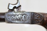 ENGRAVED Pair of Antique DOUBLE BARREL .43 Pistols - 8 of 25