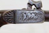 ENGRAVED Pair of Antique DOUBLE BARREL .43 Pistols - 10 of 25