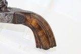 ENGRAVED Pair of Antique DOUBLE BARREL .43 Pistols - 17 of 25