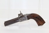 ENGRAVED Pair of Antique DOUBLE BARREL .43 Pistols - 2 of 25