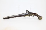 “1745” Dated EUROPEAN Antique FLINTLOCK Pistol - 12 of 17